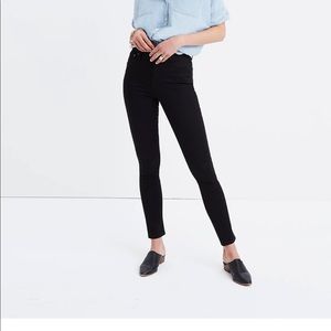 Madewell Black High Rise Skinny Jean